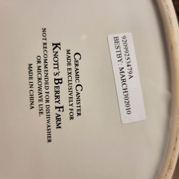 2010 Knotts Berry Farm Oval Cookie Jar - Really Sweet Addition - Picture 10 of 10